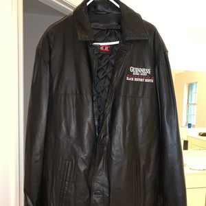 Vintage Guinness BlackHistory Month Leather Jacket